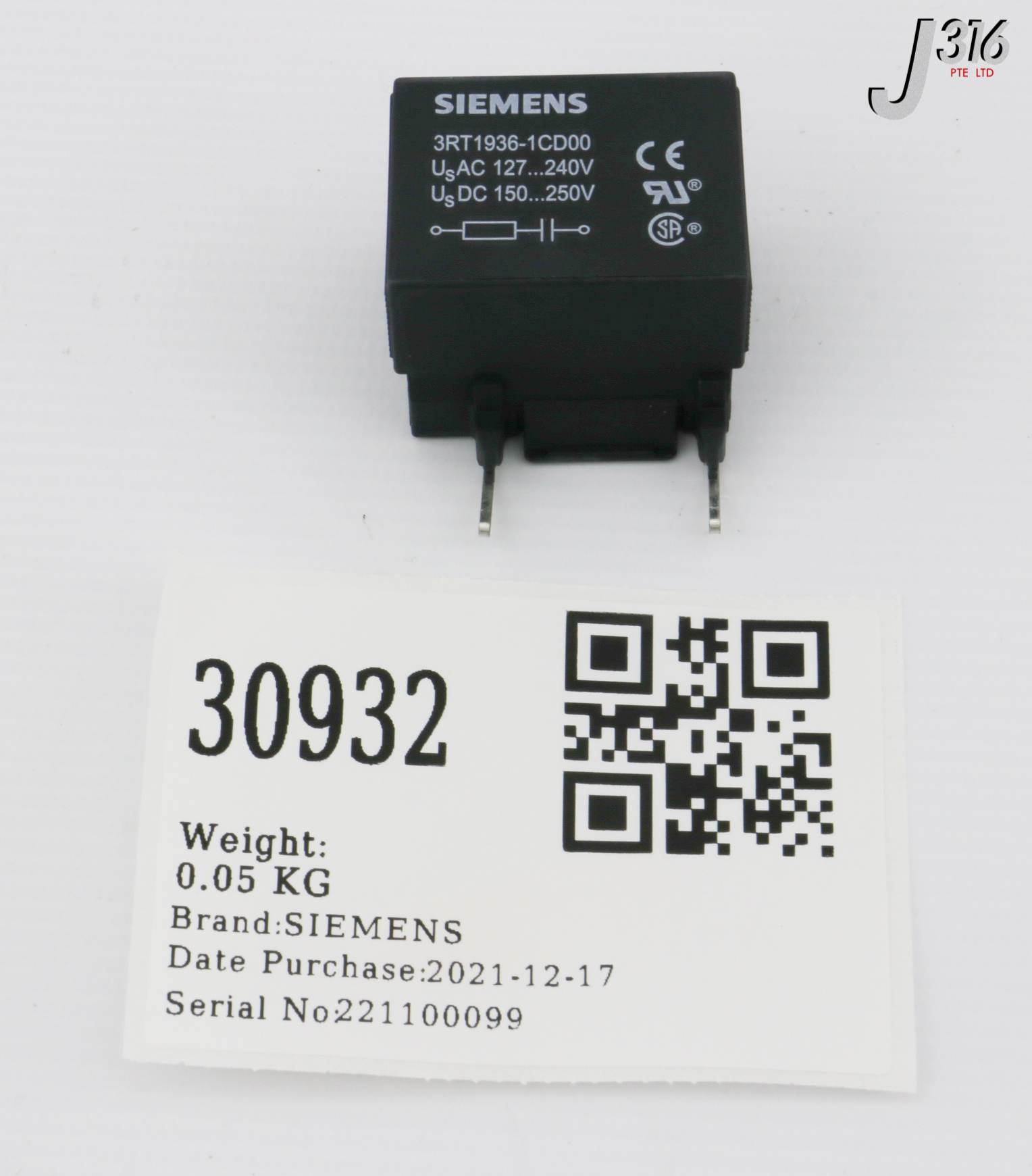 30932 SIEMENS RC-ELEMENT, SURGE SUPPRESSOR (NEW) 3RT1936-1CD00 | eBay